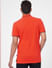 Red Front Zip Polo Neck T-shirt_395576+4