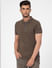 Green Front Zip Polo Neck T-shirt_395577+2