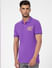 Purple Polo Neck T-shirt