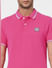 Pink Polo Neck T-shirt_395587+6