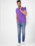 Purple Polo Neck T-shirt_395588+1