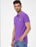Purple Polo Neck T-shirt_395588+3