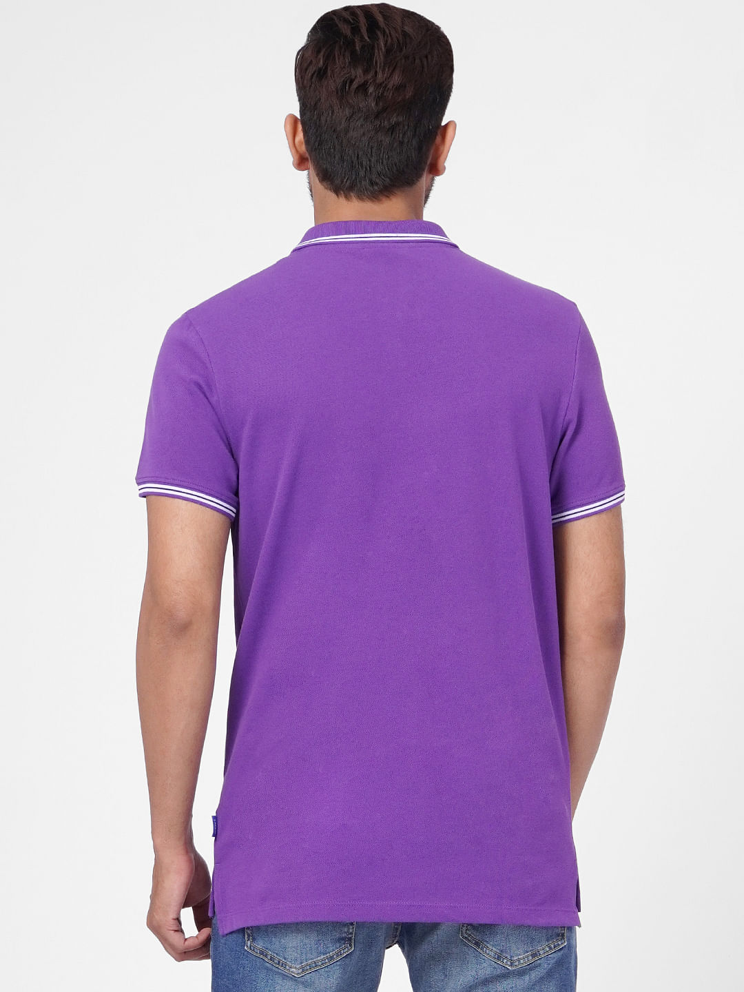 purple and green polo