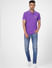 Purple Polo Neck T-shirt_395588+5