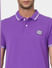 Purple Polo Neck T-shirt_395588+6