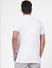 White Logo Print Polo Neck T-shirt_395595+4