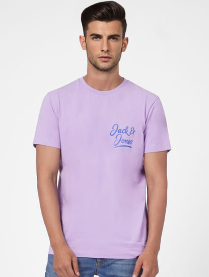 Purple Crew Neck T-shirt