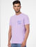 Purple Crew Neck T-shirt_395600+3