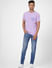 Purple Crew Neck T-shirt_395600+5