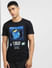 Black Graphic Print Crew Neck T-shirt_395608+2