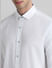 White Dobby Full Sleeves Formal Shirt_409905+5