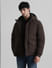 Dark Brown Hooded Puffer Jacket_409908+2