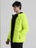 Neon Yellow Hooded Puffer Jacket_409909+3