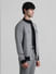 Grey Printed Knit Co-ord Set Jacket_409922+3