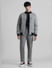 Grey Printed Knit Co-ord Set Jacket_409922+6