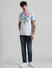 White Floral Print Crew Neck T-shirt_409927+6