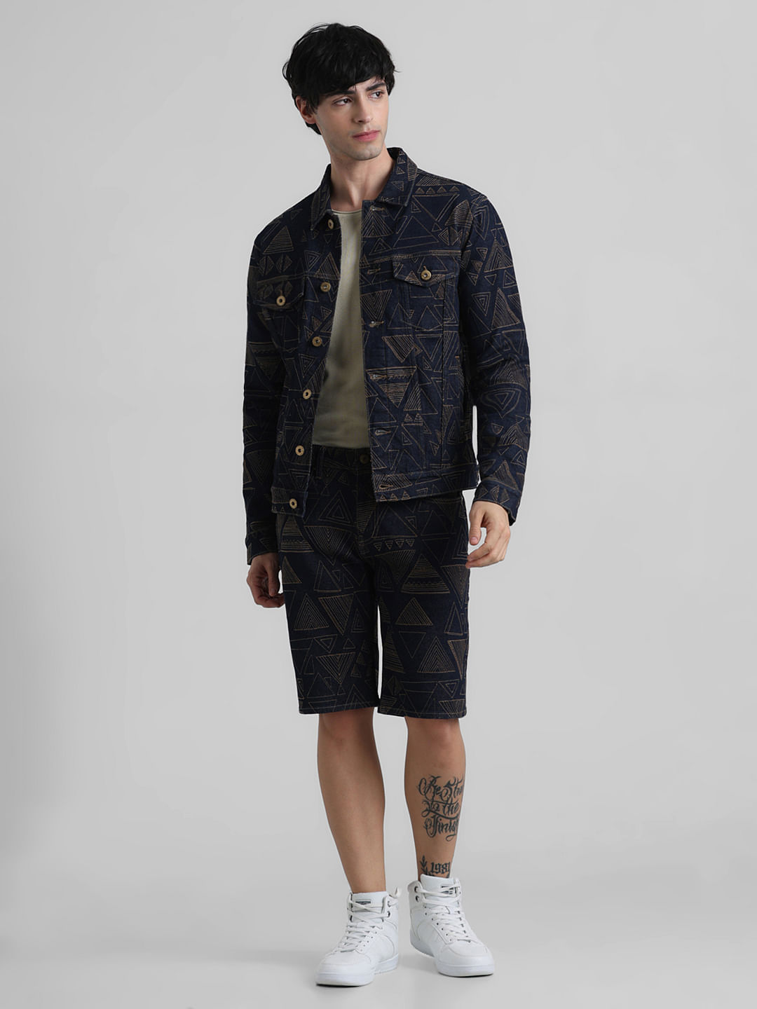 Men's Denim Jacket With Oriental Crane Embroidery Vintage Grey. Street  Wear, Punk Jeans, Dark Soul, Urban Style, Emo, Goth, Metal. - Etsy