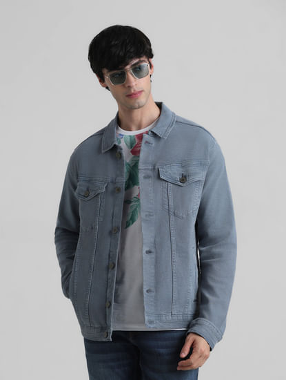 URBAN RACERS by JACK&JONES Grey Over-Dyed Casual Jacket