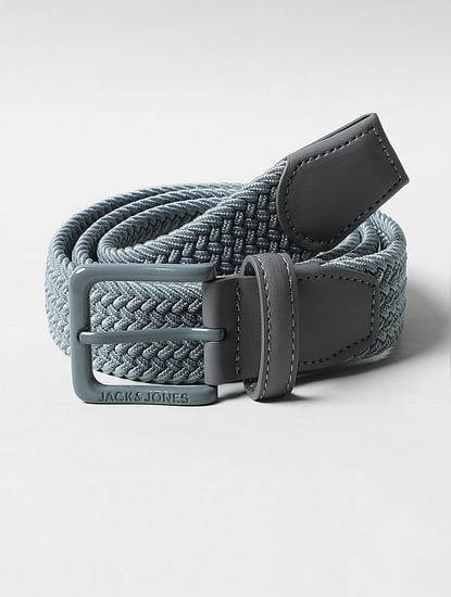 Grey Braided Belt