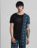Jack&Jones X Black Panther Blue Printed Co-ord T-shirt_405324+2
