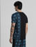Jack&Jones X Black Panther Blue Printed Co-ord T-shirt_405324+4