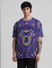 Jack&Jones X Black Panther Purple Printed OVERSIZED Co-ord T-shirt_404482+2