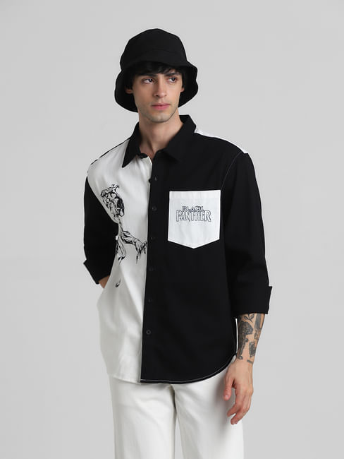 Jack&Jones X Black Panther White Colourblocked Shirt