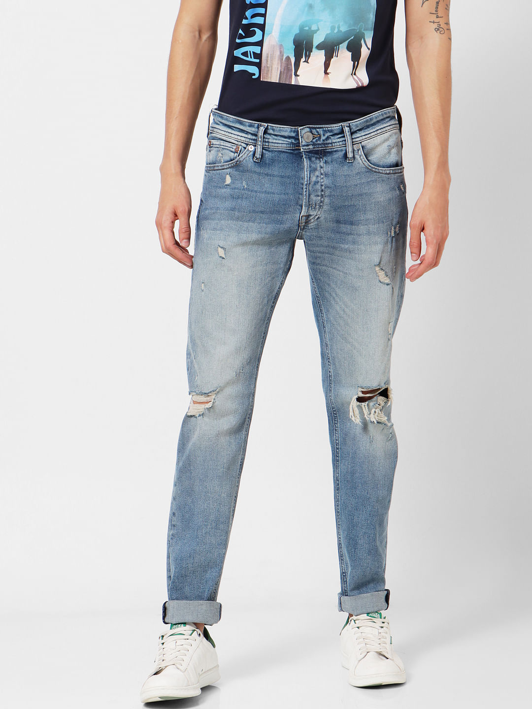 Minx Slim Jeans blau Casual-Look Mode Jeans Slim Jeans 