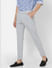 Grey Mid Rise Slim Fit Trousers_380981+3