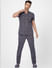Grey Printed Shirt & Pyjama Set_389912+6