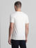 White Logo Print Crew Neck T-shirt_414755+4