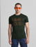 Green Logo Print Crew Neck T-shirt_414756+1