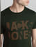 Green Logo Print Crew Neck T-shirt_414756+5