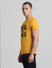 Yellow Varsity Logo Crew Neck T-shirt_414757+3