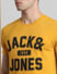 Yellow Varsity Logo Crew Neck T-shirt_414757+5