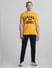 Yellow Varsity Logo Crew Neck T-shirt_414757+6