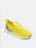 Yellow Knit Lace-Up Sneakers_414759+4