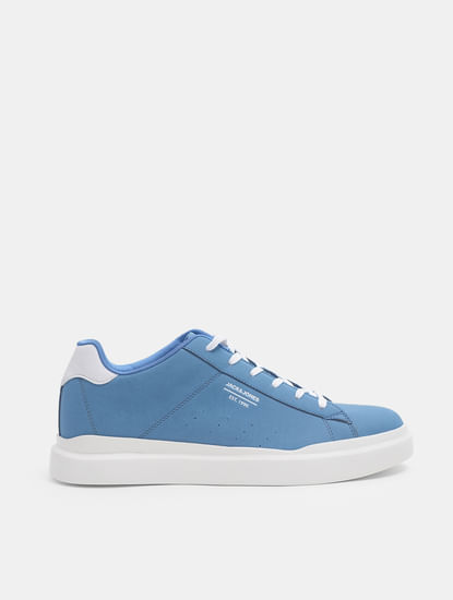 Blue Vintage Lace-Up Sneakers