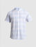 Light Blue Check Short Sleeves Shirt_414769+7