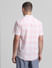 Light Pink Check Short Sleeves Shirt_414770+4