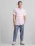 Light Pink Check Short Sleeves Shirt_414770+6