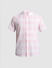 Light Pink Check Short Sleeves Shirt_414770+7