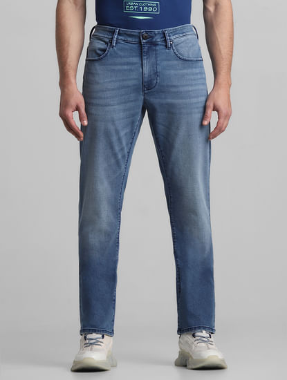 Buy Latest Hippe Light Blue Cargo Denim Jeans Mens Online