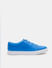 Blue Leather Lace-Up Sneakers_414775+2