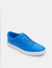 Blue Leather Lace-Up Sneakers_414775+4