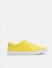 Yellow Leather Lace-Up Sneakers_414776+2