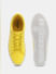 Yellow Leather Lace-Up Sneakers_414776+5
