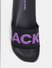 Black & Purple Logo Print Sliders_415952+7