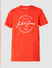 Red Logo Print T-shirt_414933+7