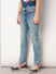 Blue Washed Regular Fit Jeans_414939+3
